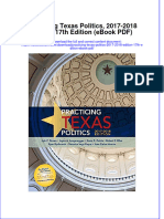 Full download Practicing Texas Politics 2017 2018 Edition 17th Edition eBook PDF pdf