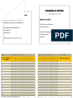 Cahier D Appel Neutre A Completer