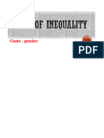 Types of Inequality Caste J Gender