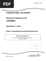 LCP4804 Advanced Indigenous Law 101 - 2018 - 3 - B