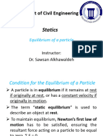 Chapter (3) Equilibrium of A Particle