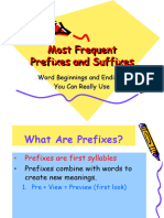 Prefixes and Suffixes