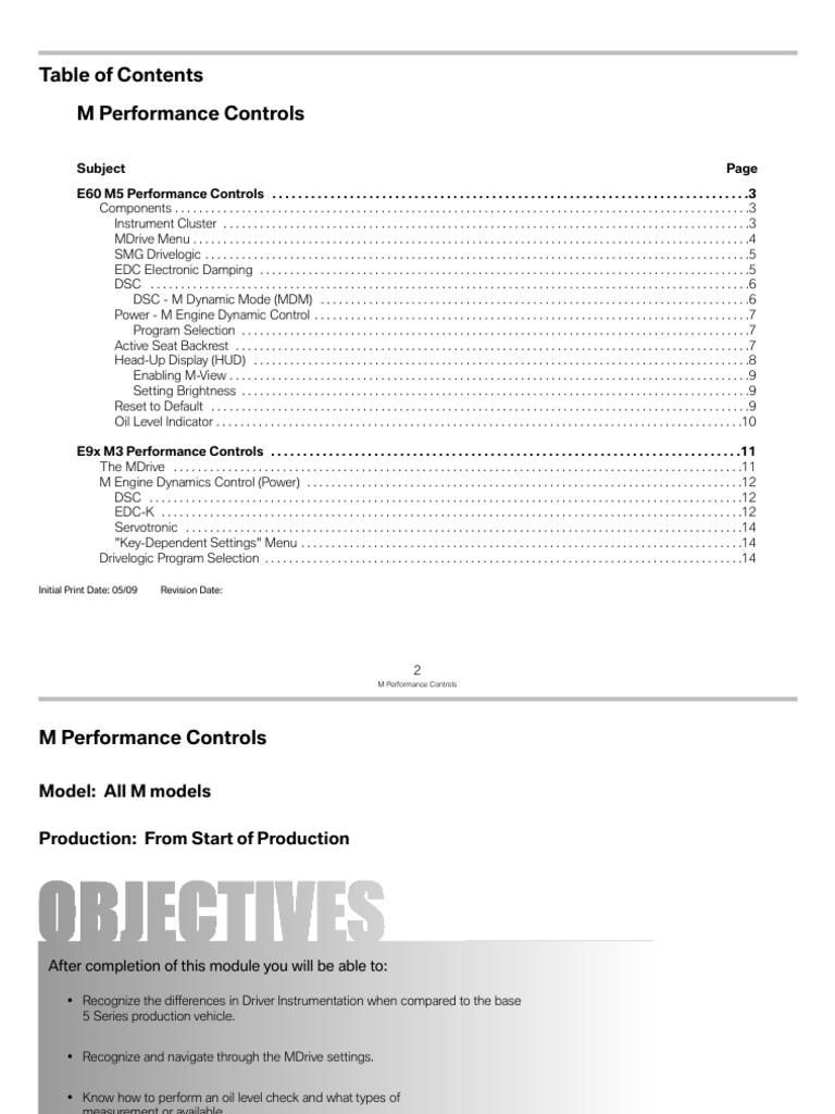 07 - M Performance Controls | PDF | Manual Transmission | Automotive ...