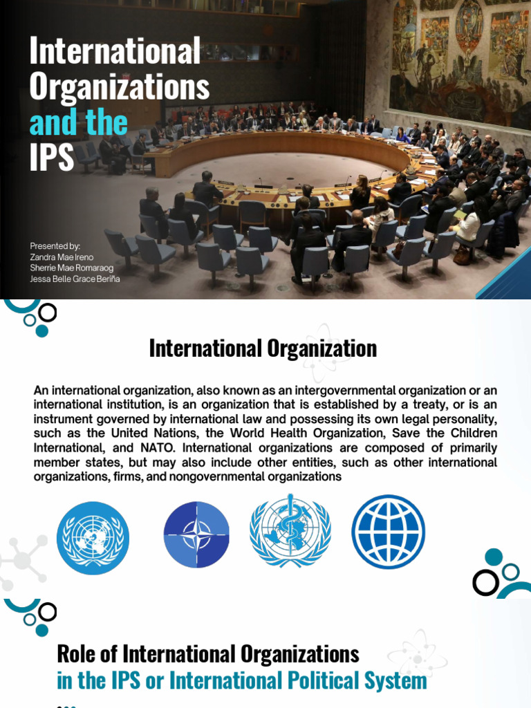 Role of International Organizations in IPS | PDF | World War II ...