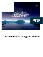 Characteristics of A Goodteacher