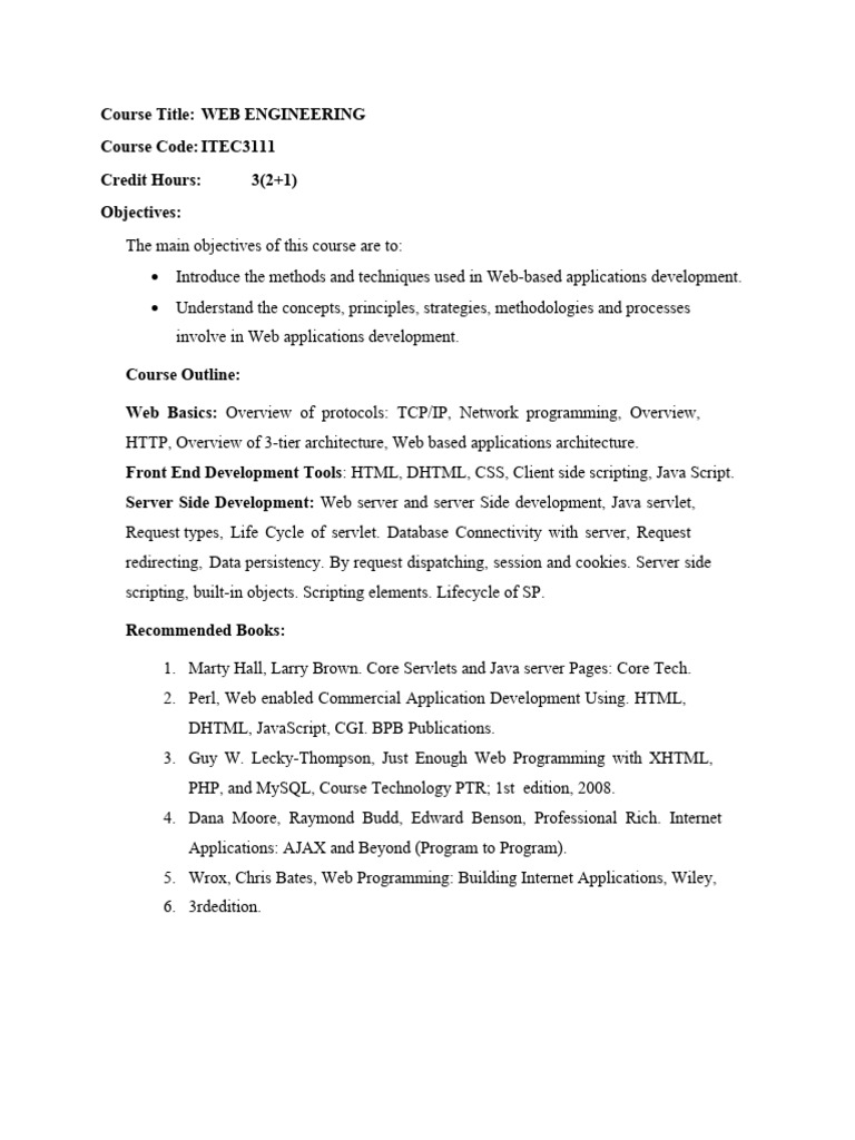 Web Engineering | PDF