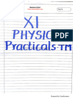 Namma Kalvi 11th Physics Practical - Sample Record Note TM