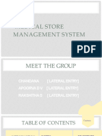 Medical Store Management System