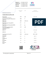 Haematology: Investigation Observed Value Unit Biological Reference Interval