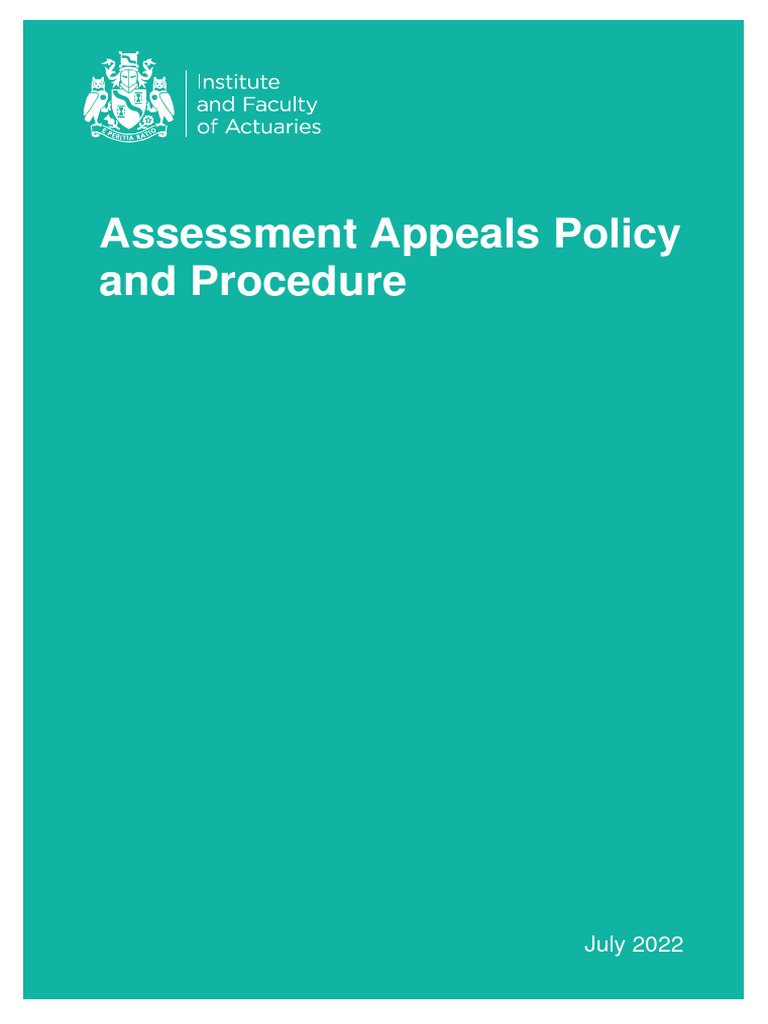 Assessment Appeals Policy Overview | PDF