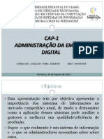 Apresentação Sistemas de Informações Cap 1-Administração Da Empresa Digital