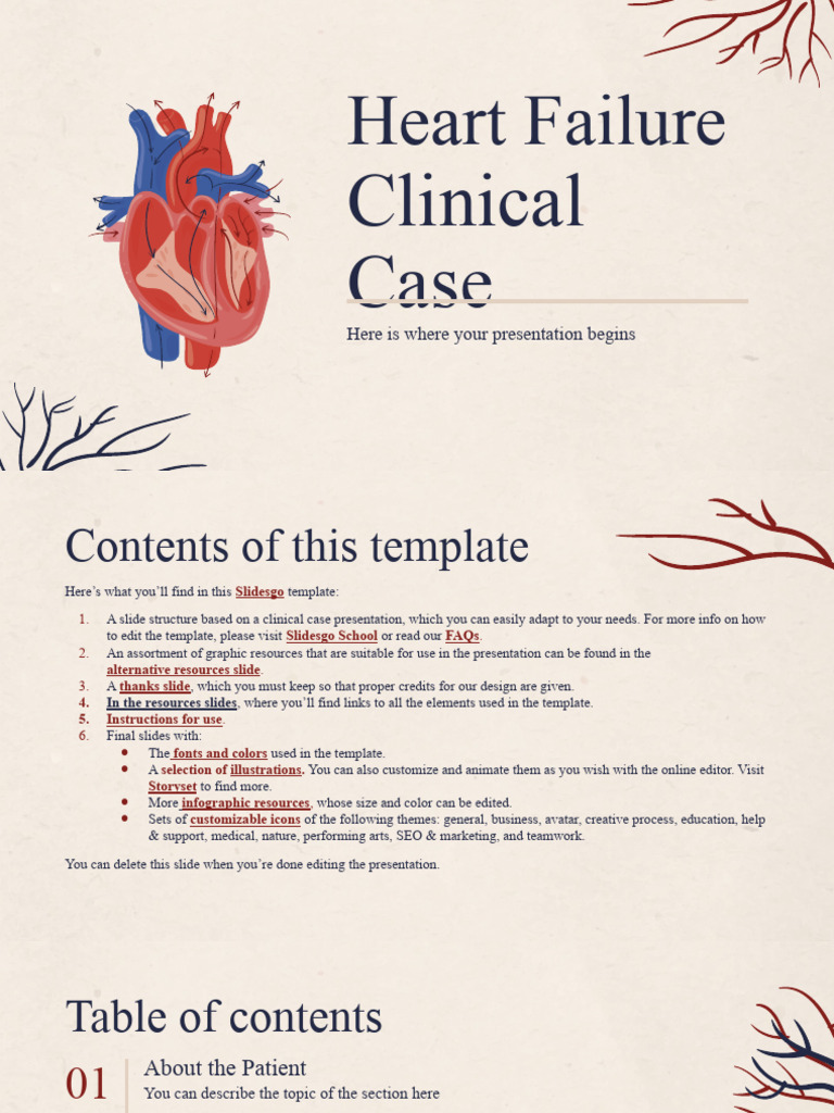 Heart Failure Clinical Case Template | PDF | Planets | Solar System