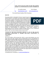 Análise Do Processo de Autoavaliação Como Um Dos Mecanismos de Garantia de Qualidade Nas Instituições de Ensino Superior em Moçambique