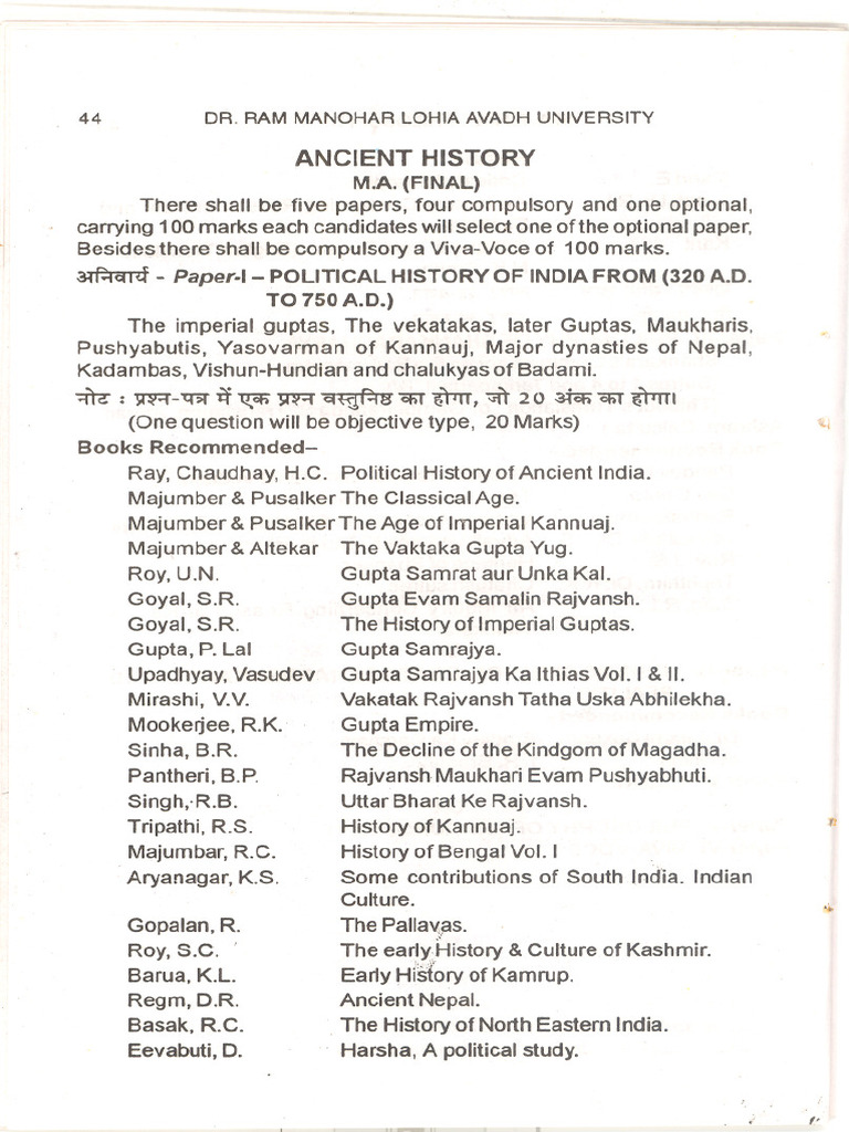 Ma 2 Ancient History Syllabus PDF