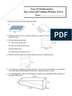 Year 10 Surface Area and Volume