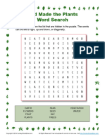 God Made The Plants Word Search