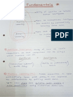 ML fundamental revision hand written notes