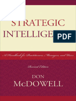 Strategic Intelligence - A Handbook For Practitioners, Managers and Users