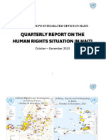 Quarterly Report On The Human Rights Situation in Haiti Oct - Dec 2023 - Voz Media