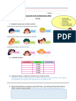 Evaluación Final de Matemática 2023