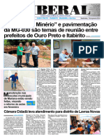 "Rodovia Do Minério" e Pavimentação Da MG-030 São Temas de Reunião Entre Prefeitos de Ouro Preto e Itabirito