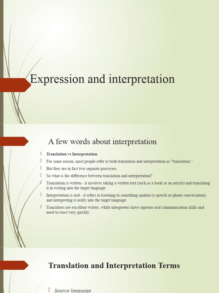 Techniques Interpretation 1-2 | PDF | Translations | Language ...