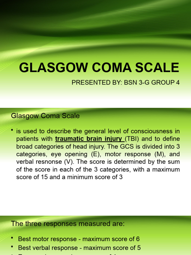 Glasgow Coma Scale PDF