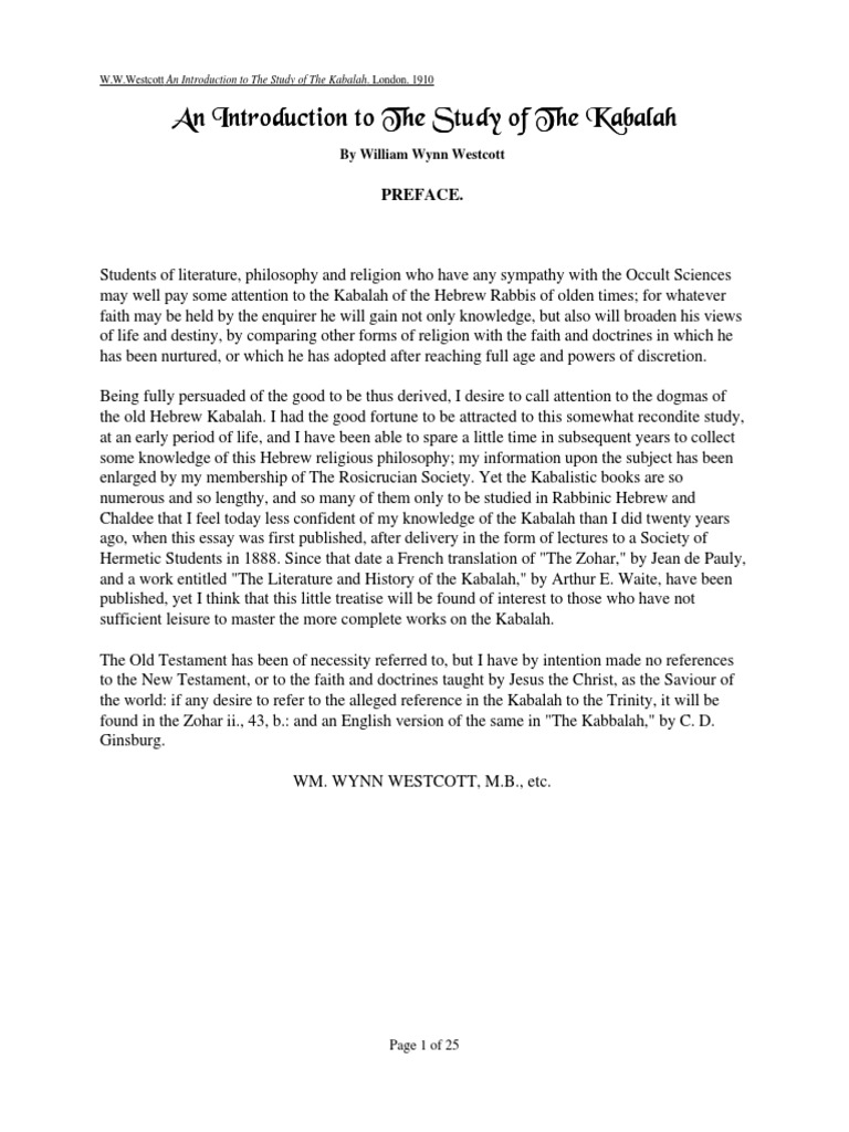 Introduction To The Study Of The Ten Sefirot Pdf Free