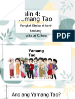 Lesson 4 Yamang Tao