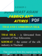 Souteast Asian Fabrics and Attires 1