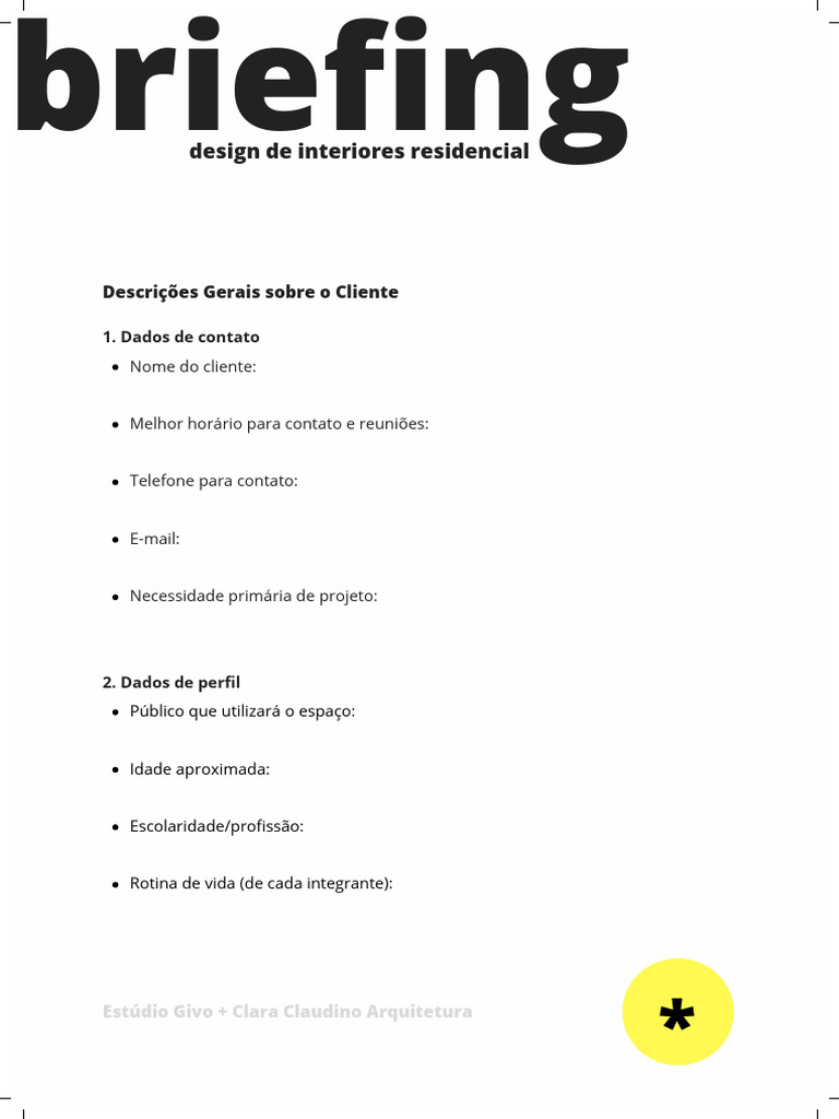 Briefing projeto pdf