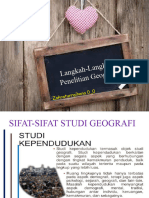 Langkah Penelitian Geografi X