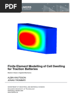 Finite Element Modelling of Cell Swelling For Traction Batteries