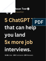 ChatGPT TIPS ON JOBS