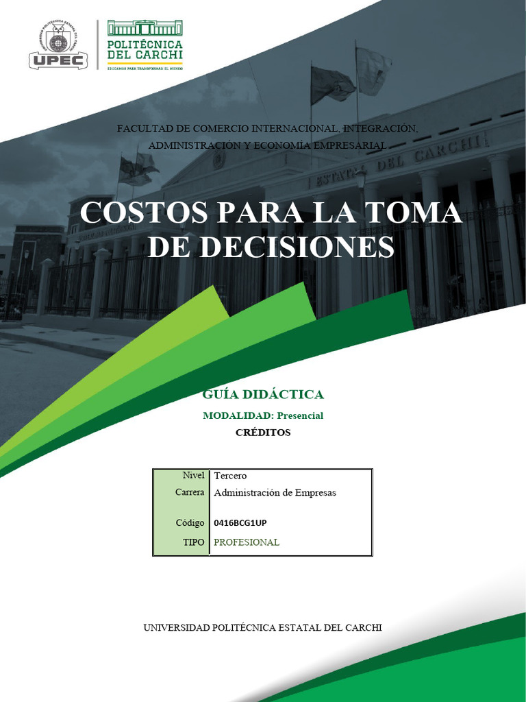 Costos en la Toma de Decisiones | PDF | Contabilidad | Costo
