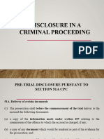 Lecture 14 CPC - DISCLOSURE IN A CRIMINAL PROCEEDING