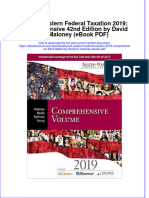 Full Download South Western Federal Taxation 2019 Comprehensive 42nd Edition by David M Maloney Ebook PDF