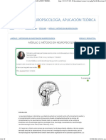 Curso DIPLOMADO NEUROPSICOLOGÍA, APLICACIÓN TEÓRICA Y PRÁCTICA, Sección MÓDULO 2. MÉTODOS EN NEUROPSICOLOGÍA