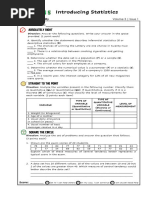 TCW 1 - Introducing Statistics