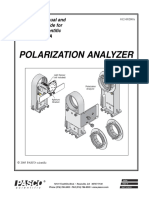 Polarization Analyzer Basic Optics Manual OS 8533A
