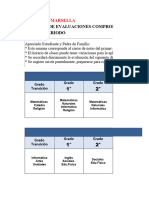 Horario Comprobatorias P1-2022