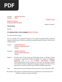 Sample Offer Letter