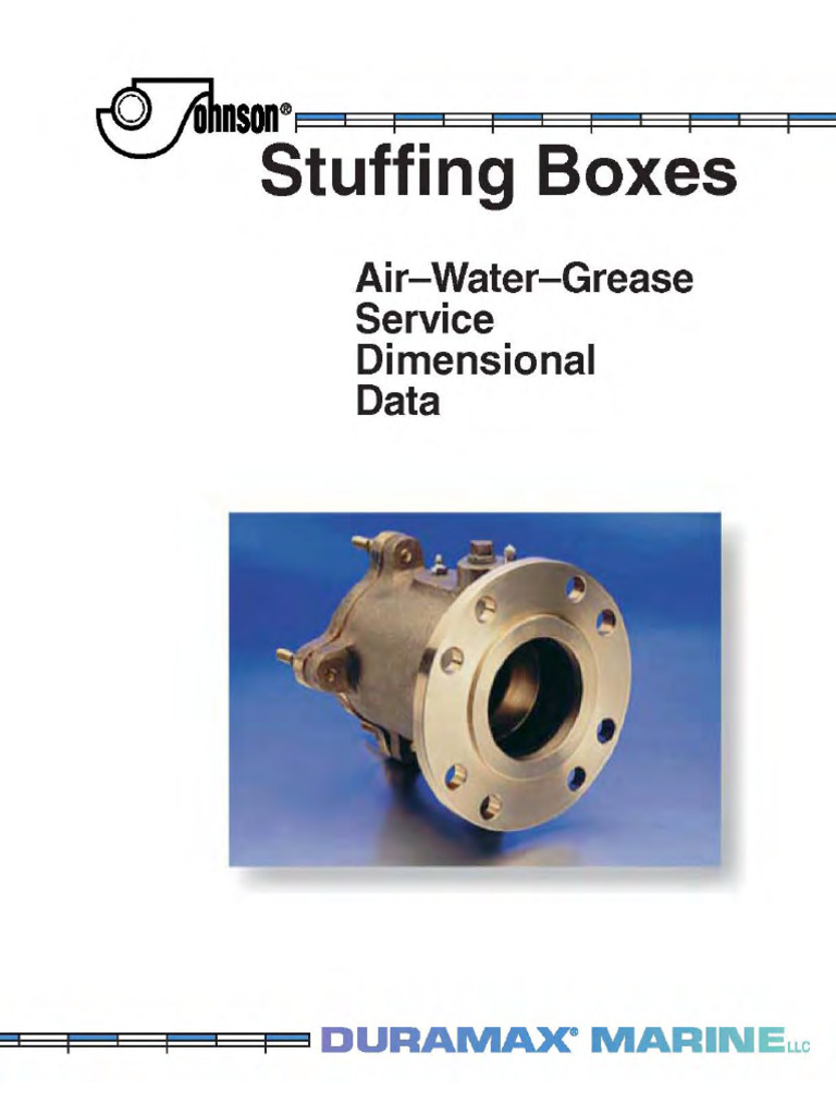 Johnson Commercial Stuffing Box Dimensional Catalog | PDF