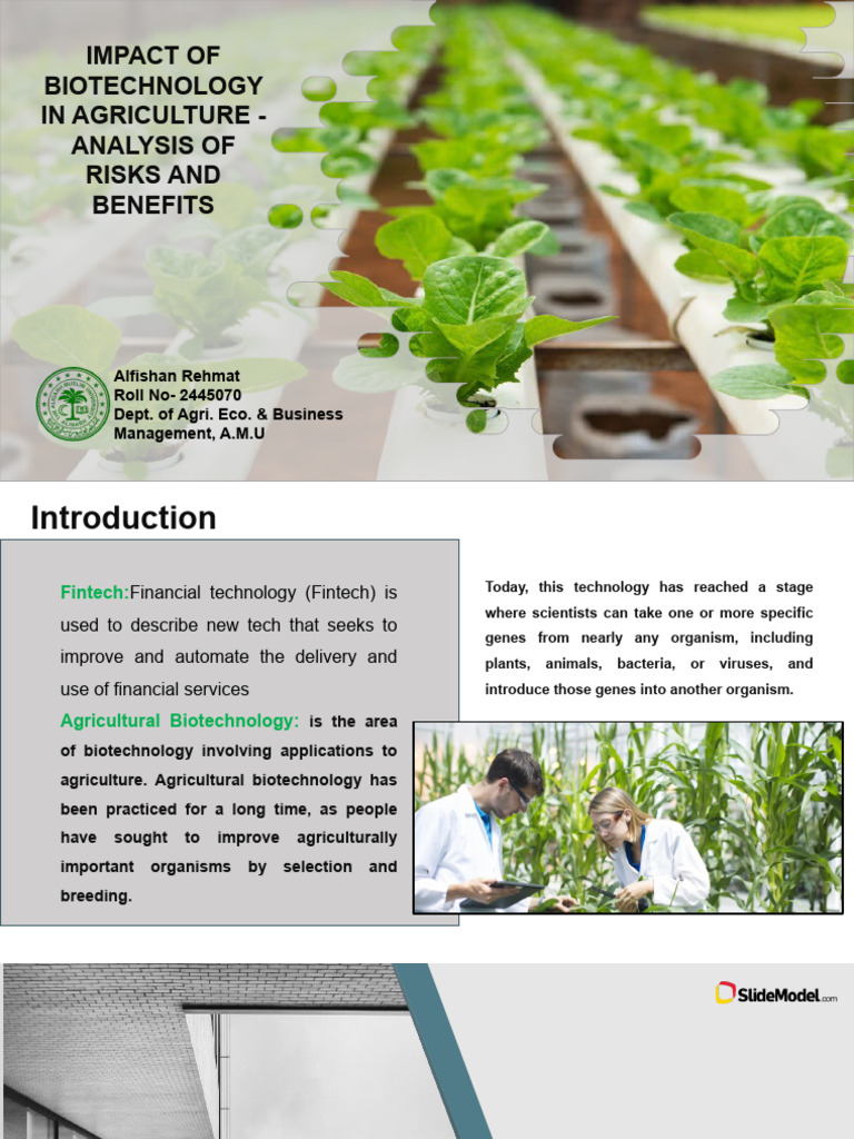 Agri-Biotech: Risks & Benefits | PDF | Technology & Engineering
