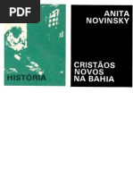Apresentação de Cristão Novos na Bahia, de Anita Novinsky