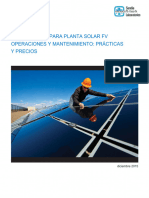 Budgeting For Solar PV Plant O&M 2015 ESPAÑOL