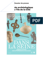 Exposition Dans La Seine À Lacrypte Archeologique de L'île de La Cite