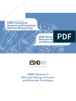 ESMO Glossary Molecular Biology Cancer Molecular Techniques 2015