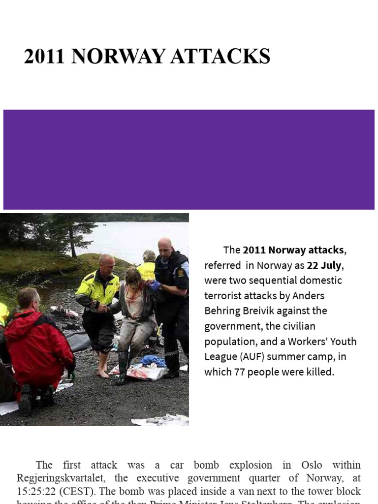 2011 Norway Attacks Download Free PDF Crimes Crime & Violence