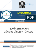 t4 - PPT - Teoría Literaria - Género Lírico y Tópicos